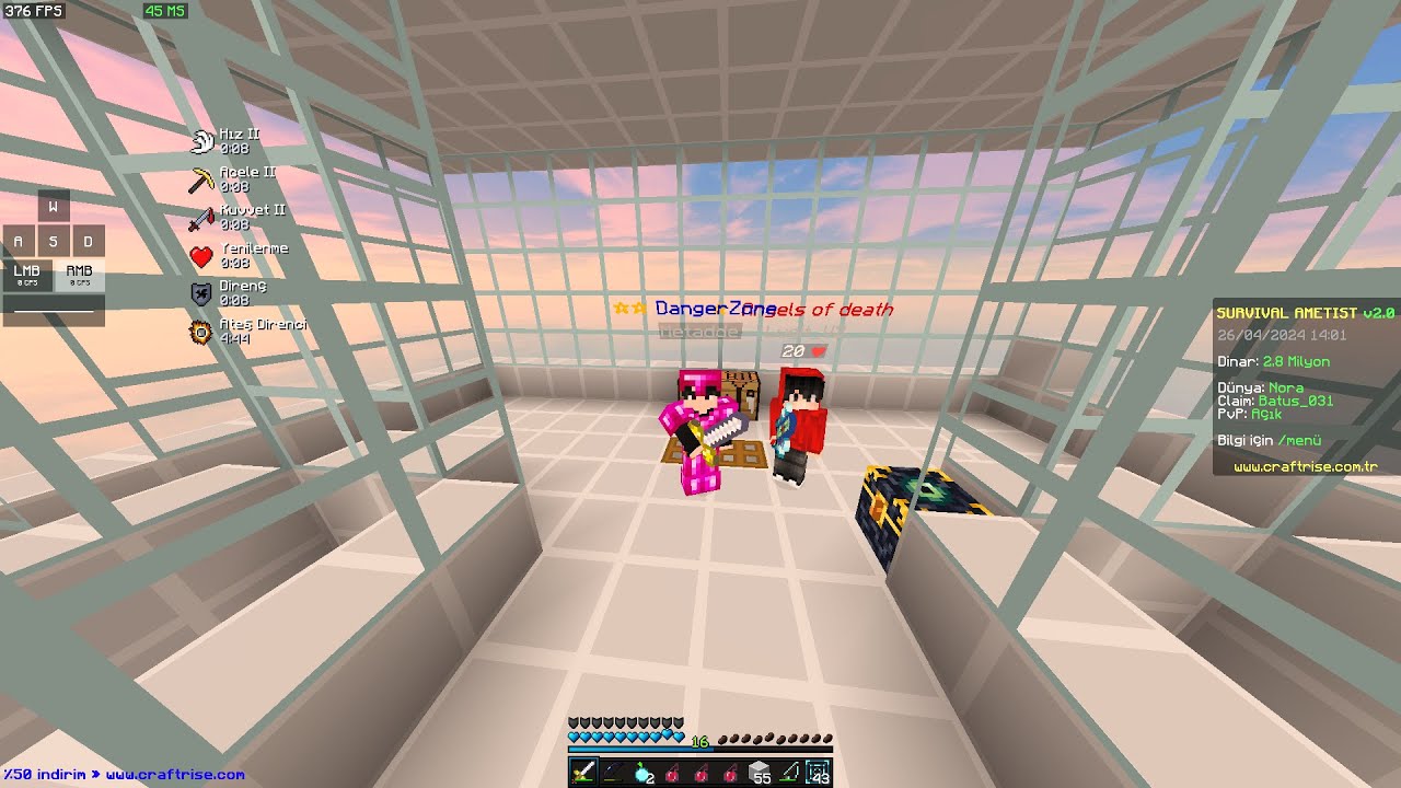 Ametist PvP / Ametistin İçinden Geçme/ Düello/Come Back