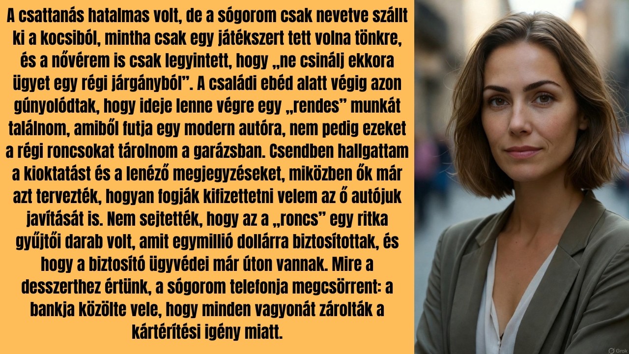 A sógorom összetörte az autómat, és azt mondta, úgyis csak egy „ócskavas” volt – Nem tudta, hogy a..