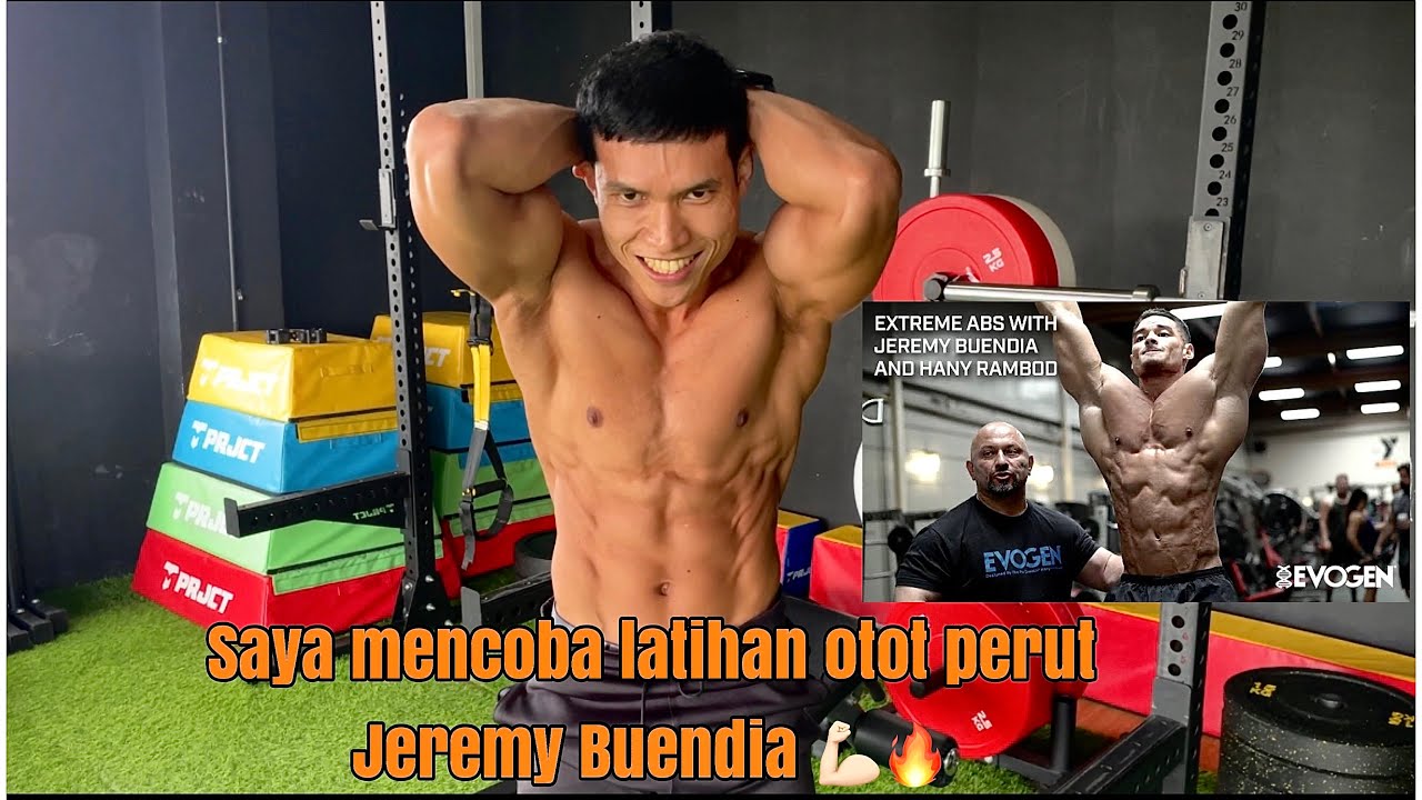 LATIHAN OTOT PERUT JEREMY BUENDIA DI GYM