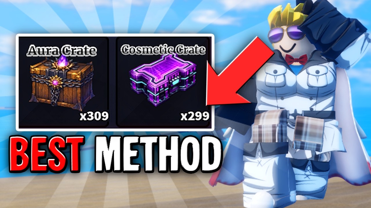 *NEW* Best Method for AURA and Cosmetic Crates in Sailor Piece (Roblox)