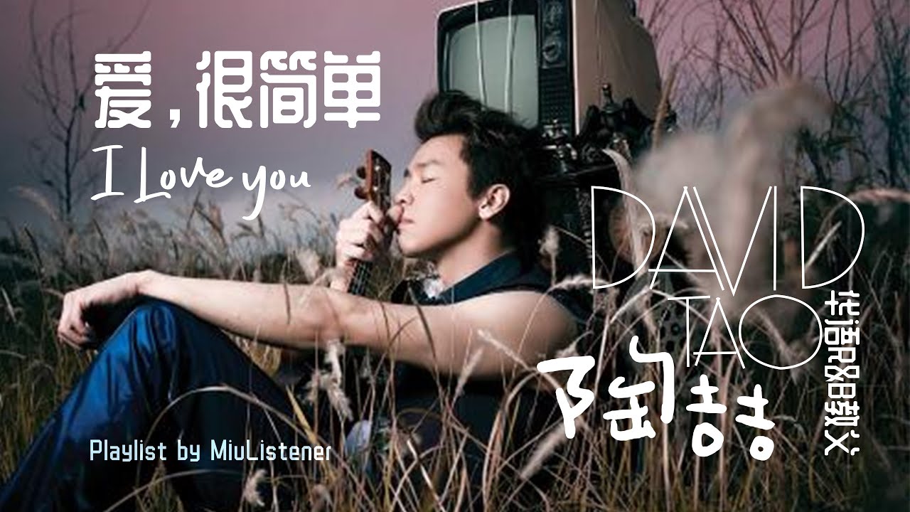 【陶喆David Zee Tao】Chinese popular mandarin songs|华语R&B音乐教父|耳朵听了会怀孕|爱很简单|lovesongs|流沙|中文流行男歌手|708090s