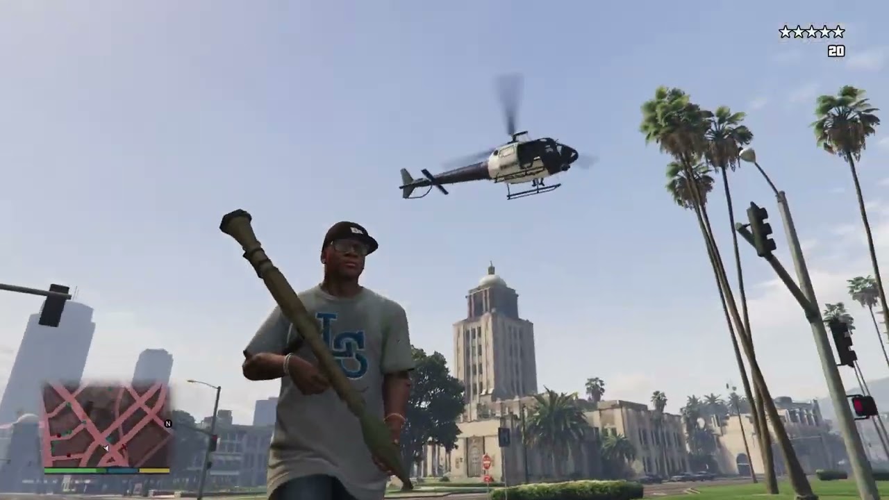 GTA V: Franklin & Lamar's Epic Grove Street 5-Star Rampage with Trevor!