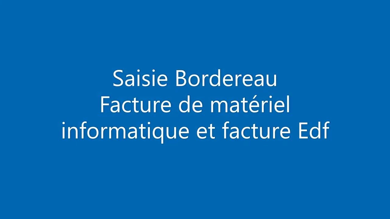 SaisieBordereau