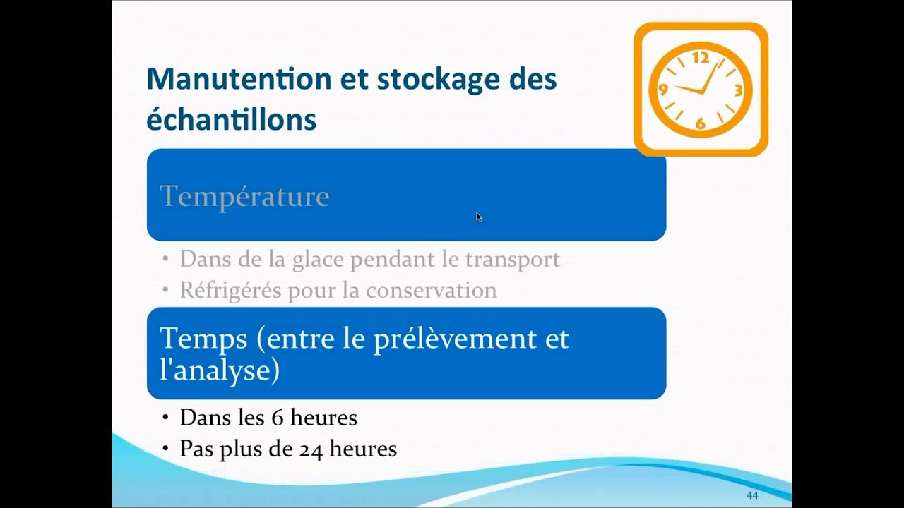 l'Introduction à l'Analyse de Qualité de l'Eau de Boisson