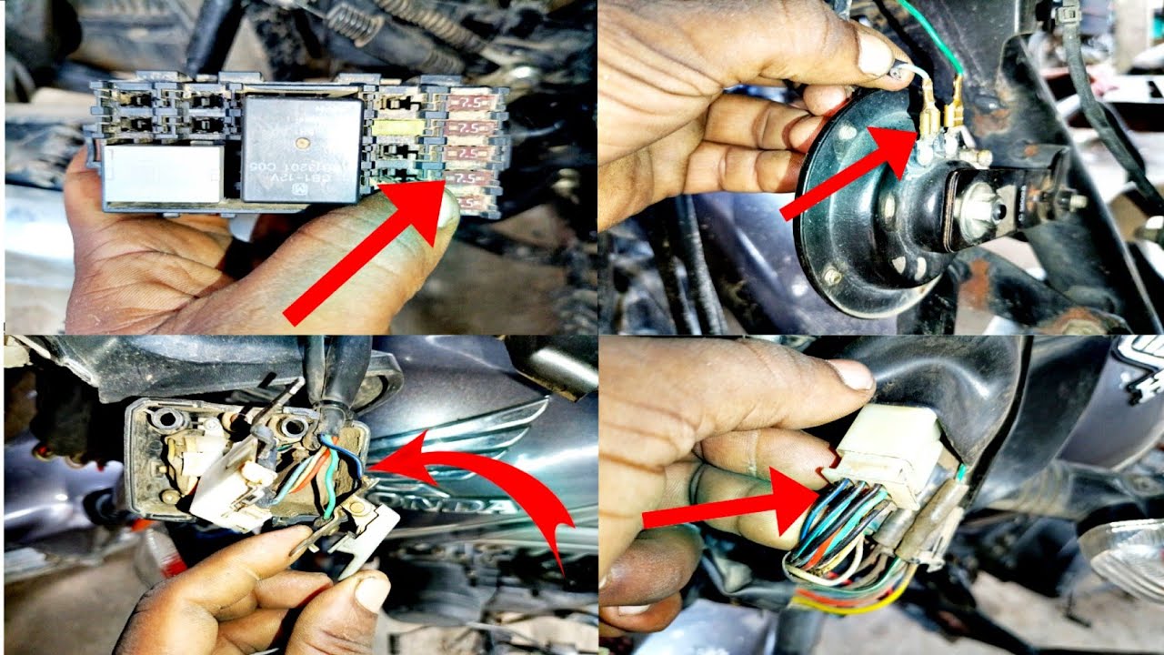 Honda shine bs6 horn problem solve in wiring details #honda #motorcycle