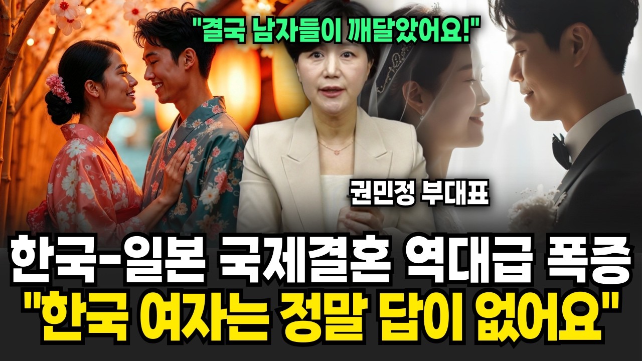 노처녀의 굴레에 빠진 최근 한국 여자들 한국 남자들이 일본 여자 선택하는 진짜 이유 (척언니 권민정 부대표 / 1부)