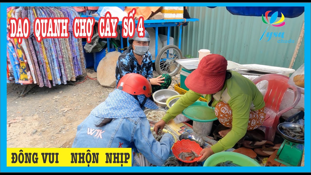 Dạo Quanh Chợ Cây Số 4 Xem Hải Sản |Thành Phố Phan Thiết Bình Thuận