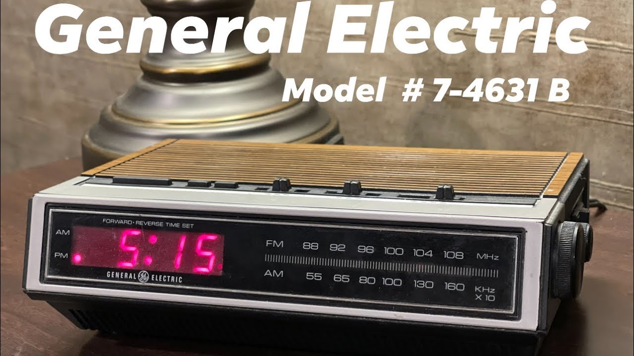 Будильник General Electric AM/FM￼ ￼ Цифровые часы, модель￼ № 7-4631B, 40 лет￼ ￼￼￼￼￼Обзор!