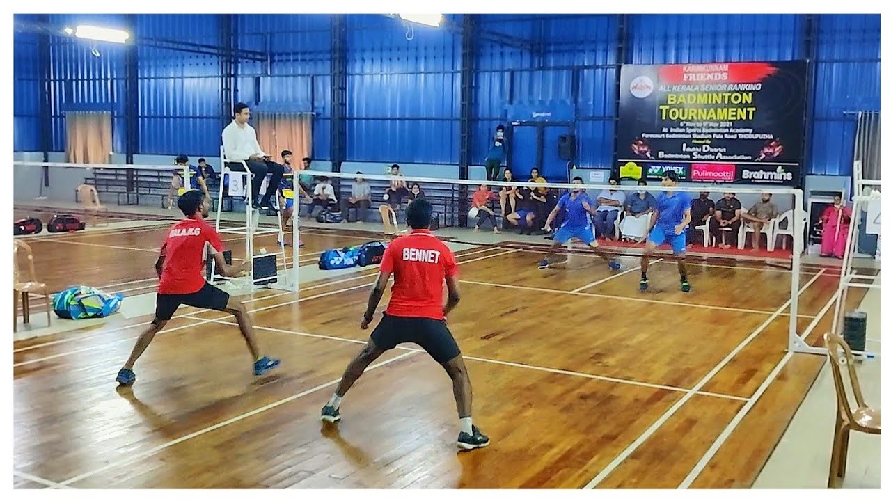 BENNET ANTONY/BALU VS ARVIND SURESH/EDWIN JOY:SENIOR STATE RANKING TOURNAMENT THODUPUZHA 2021