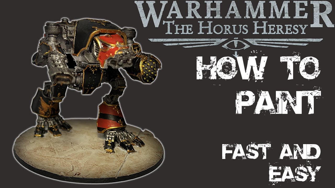 How to Paint a Legion Imperialis Warhourd and trying to fix a PRIMER ERROR