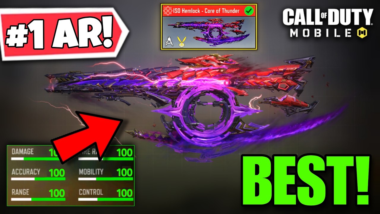 *DEADLY* ISO HEMLOCK No Recoil Gunsmith Build! ISO Hemlock Best Attachments COD Mobile Season 8