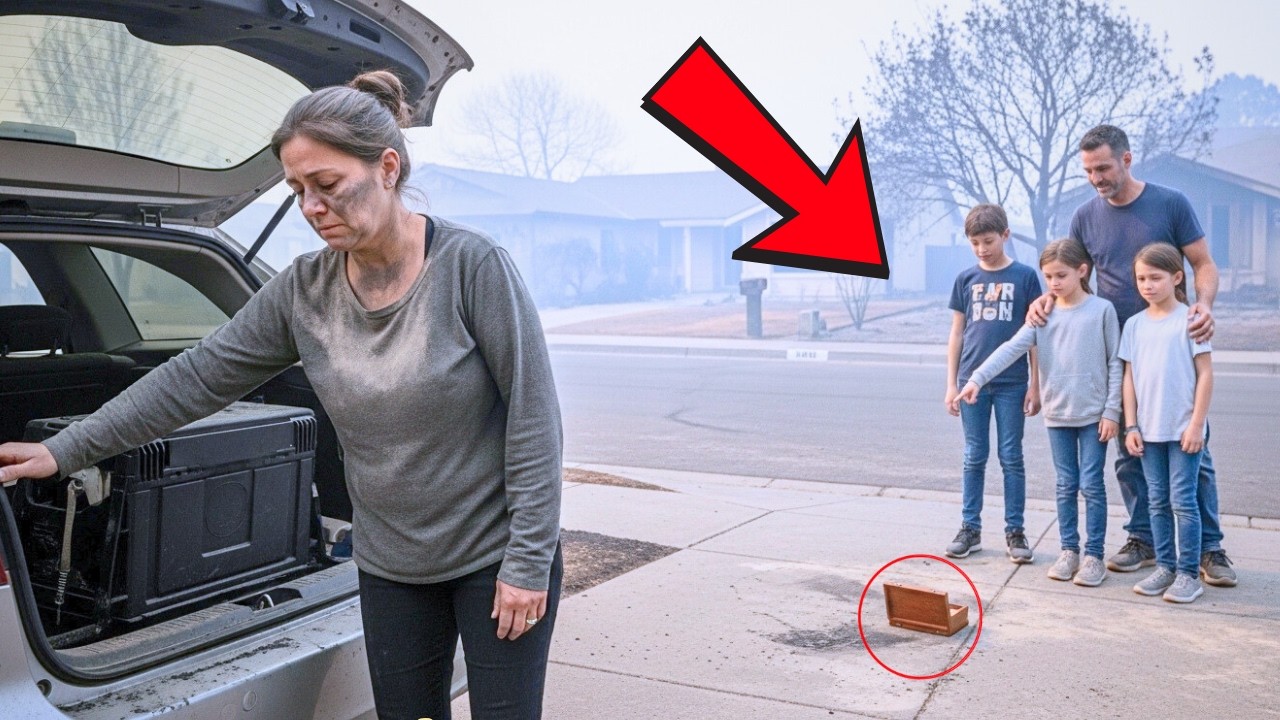 She was packing her car after the wildfire—single dad’s triplets recognized what she left behind