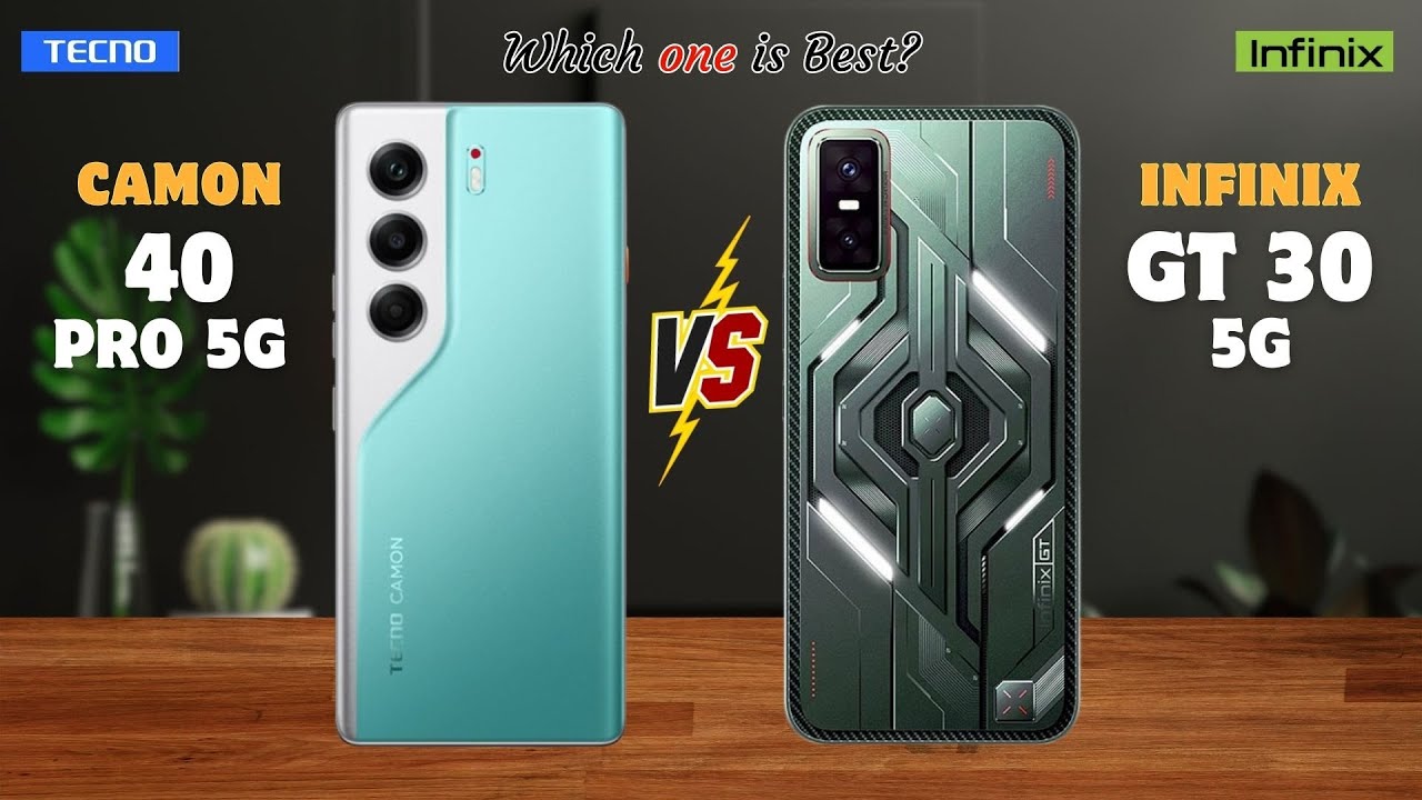 Tecno Camon 40 Pro 5G vs Infinix GT 30 5G⚡full Details