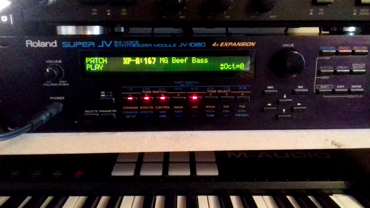 JV1080 Vintage Synthwave test