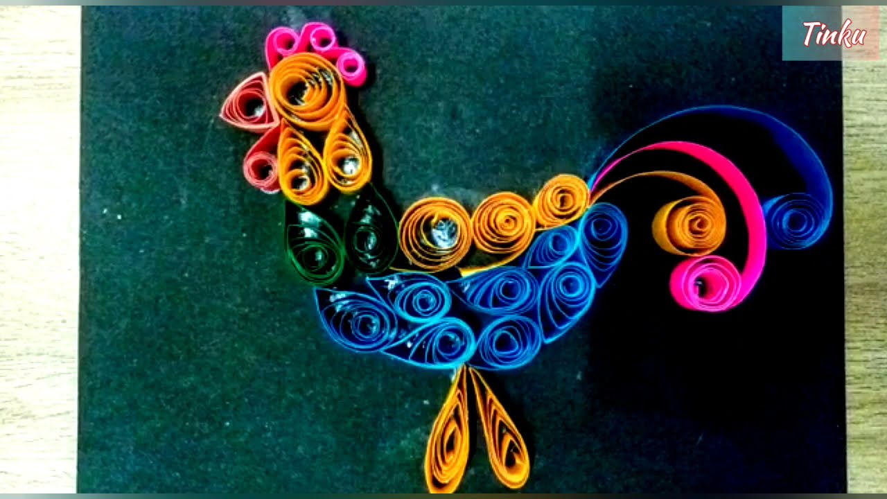 Paper quilling art 