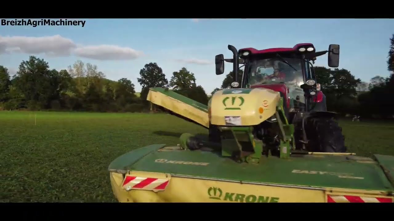 🇫🇷 FAUCHE 2022 | CASE IH Maxxum 115 | KRONE  Easycut F 320 , ActiveMow R360
