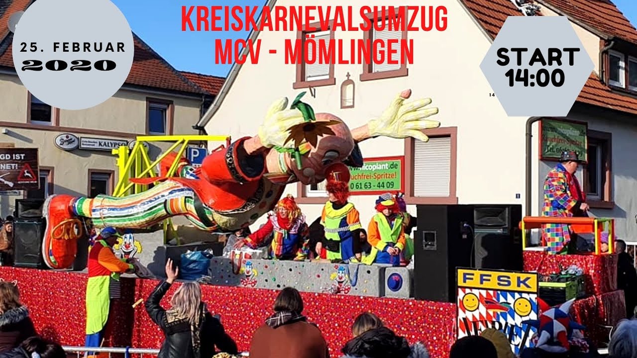 KREISKARNEVALS-UMZUG BEIM MCV-MÖMLINGEN am 25.2.2020