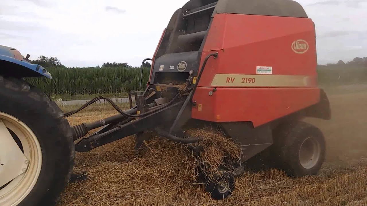 Pressage de la paille 2015 | Bretagne [HD]