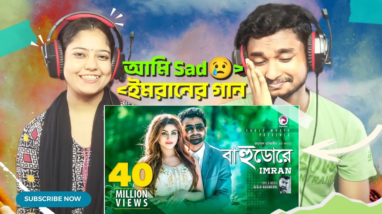 India Reaction On | BAHUDORE  | Imran | Brishty | Official Music Video | 2016