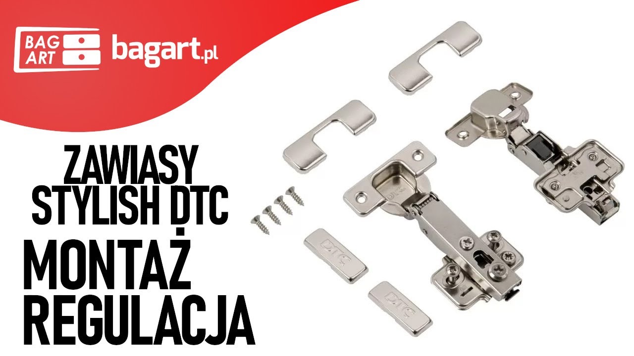 Zawias meblowe STYLISH DTC montaż i regulacja - BAGART.pl
