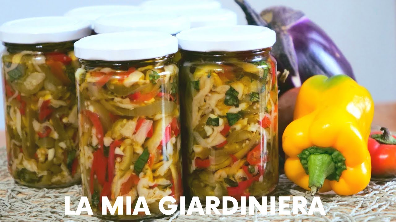 ECCO COME FARE LA GIARDINIERA | CONSERVA GIARDINIERA FATTA IN CASA DA ME