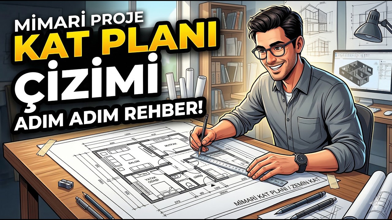 MİMARİ PROJE TOPLAM 712m2 - Planları Tamamlama BÖLÜM #3