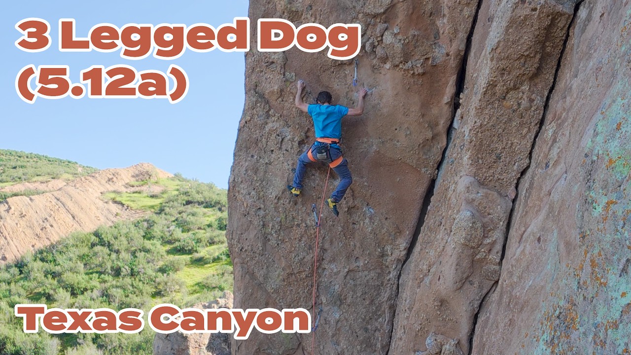 3 Legged Dog (5.12a) - Texas Canyon