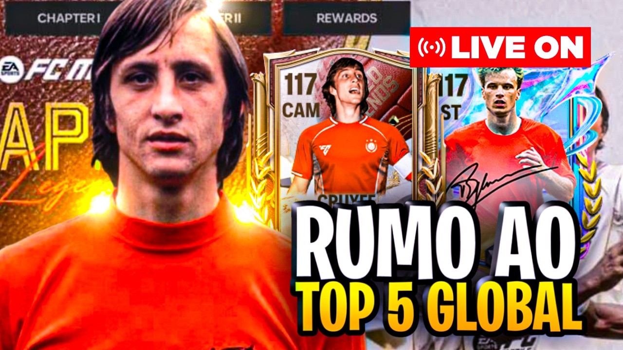 🔴LIVE ON FC MOBILE 26!!🔴TESTANDO NOVO CRUYFF 117!! NOVA TEMPORADA DO DIVISION RIVALS!!😱