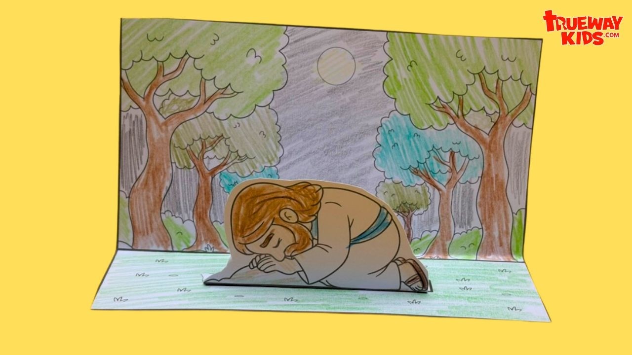 Jesus Prays in the Garden Craft | Garden of Gethsemane Bible Craft