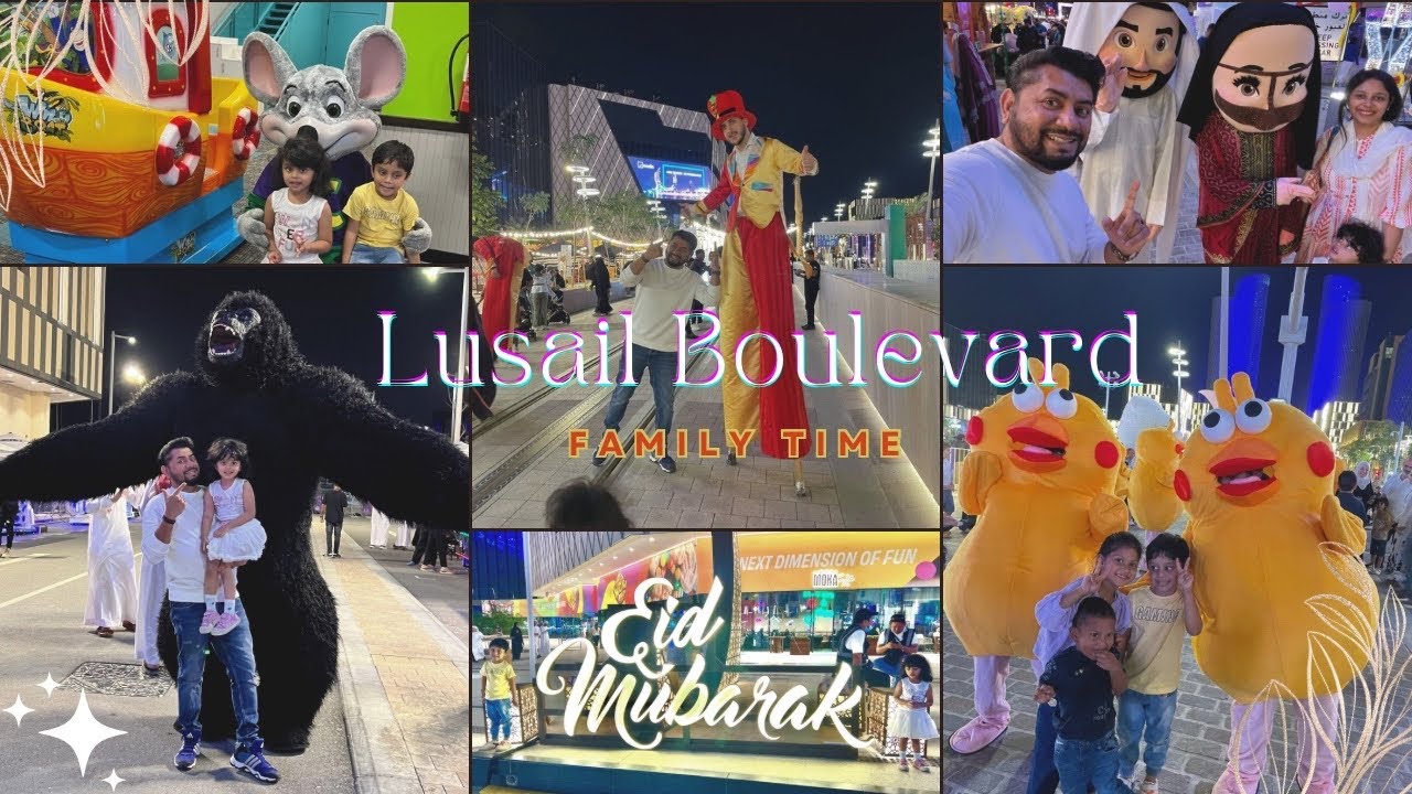 Lusail boulevard street - Eid celebration- Lusail Qatar