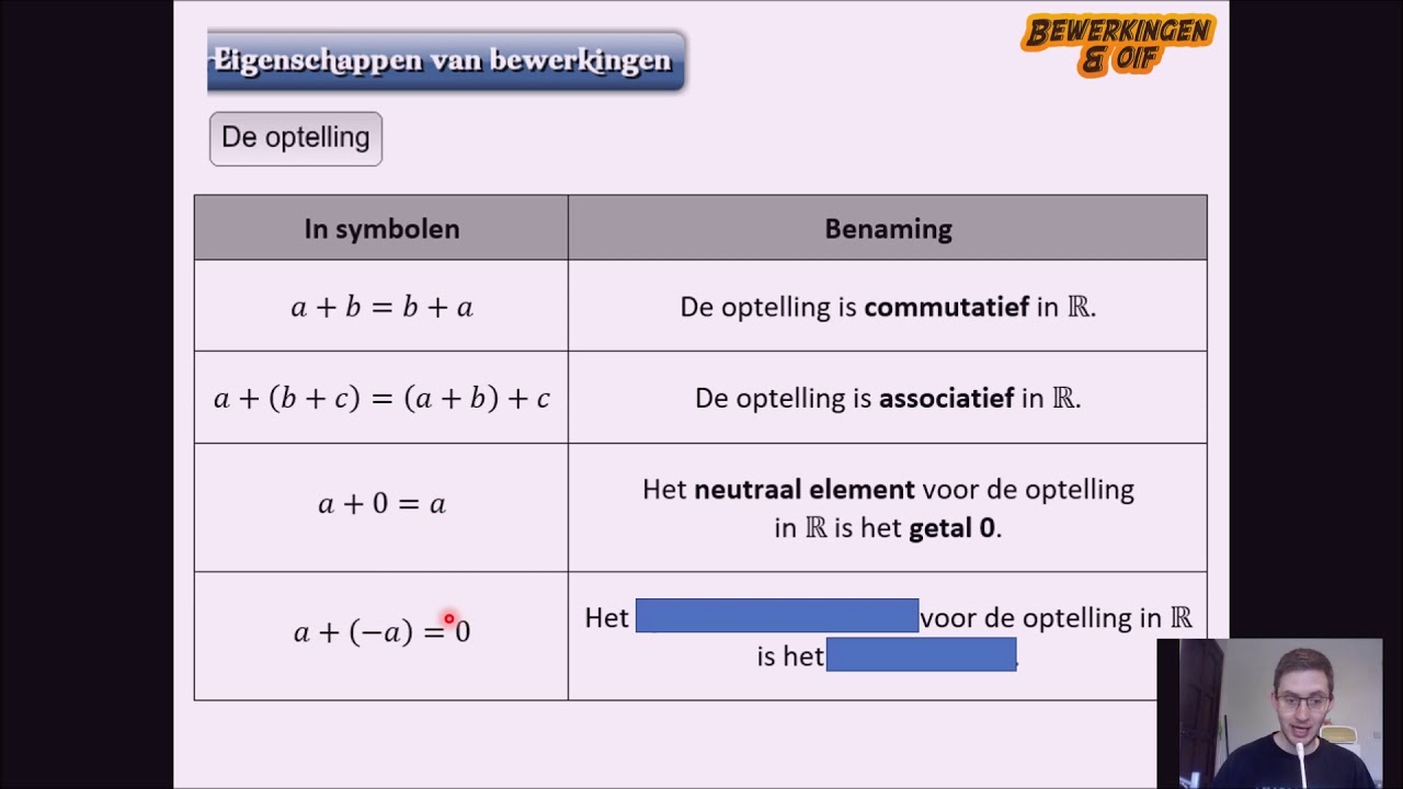 Bewerkingen & oif: 1. Eigenschappen van bewerkingen