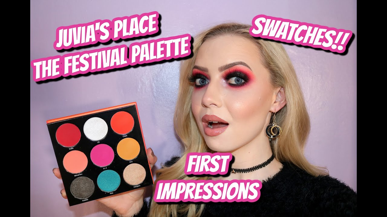 JUVIA'S PLACE THE FESTIVAL PALETTE | FIRST IMPRESSIONS & SWATCHES!!
