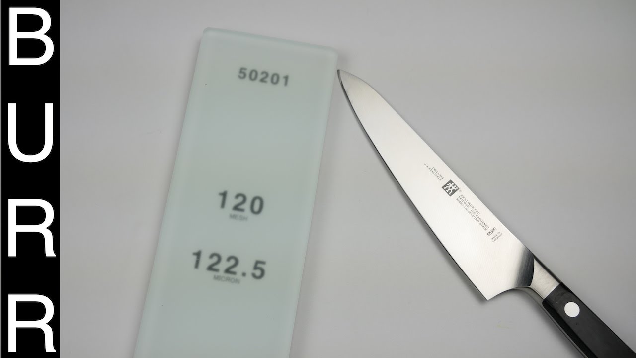 How to Sharpen Utility Knife on Shapton Glass whetstone