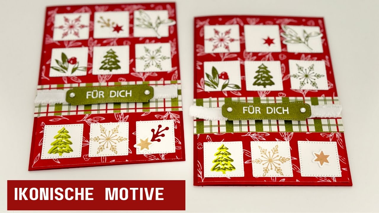 Ikonische Motive-Inchie Karte-Weihnachtskarte basteln