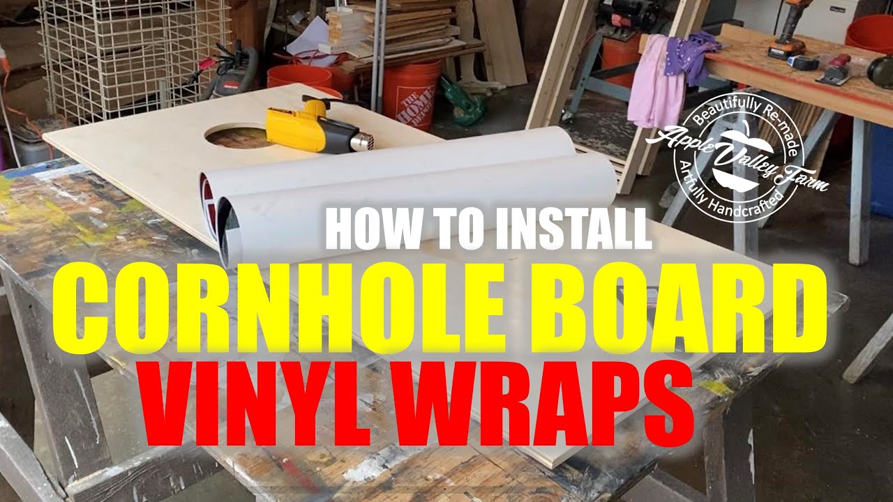 How To Install Cornhole Board Vinyl Wraps