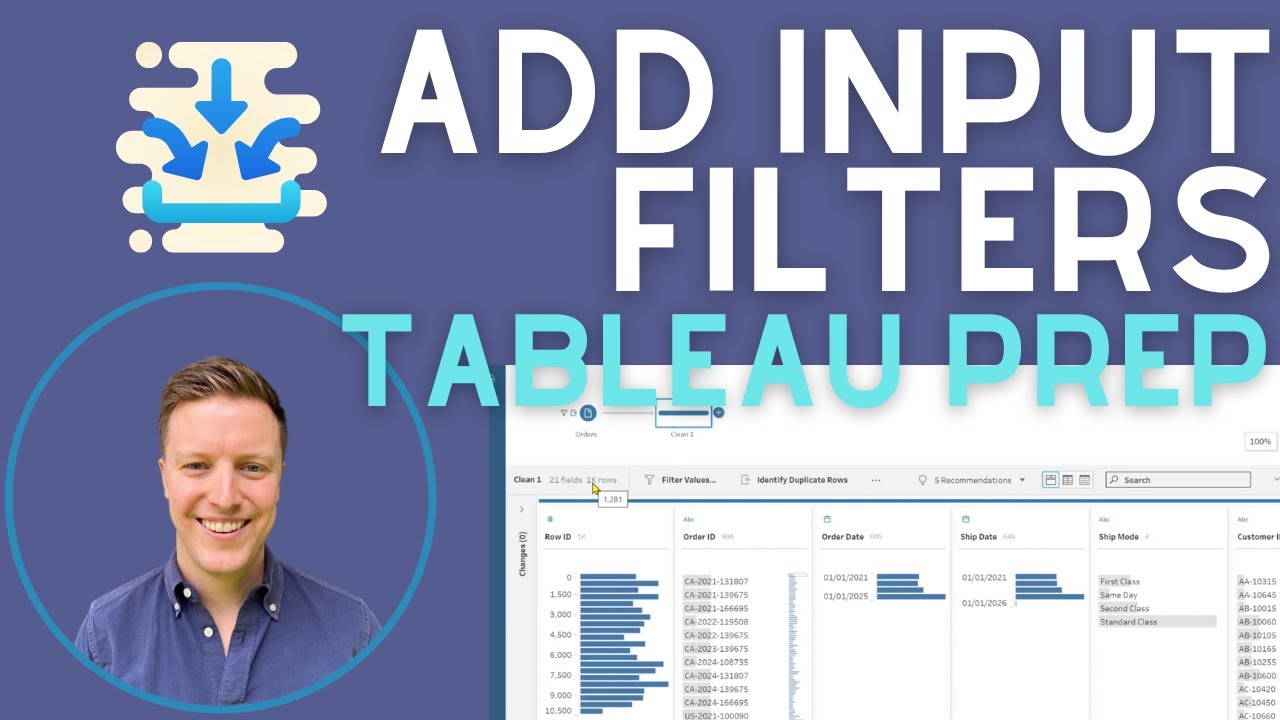 How to Add Input Filters in Tableau Prep (Improve Performance!)