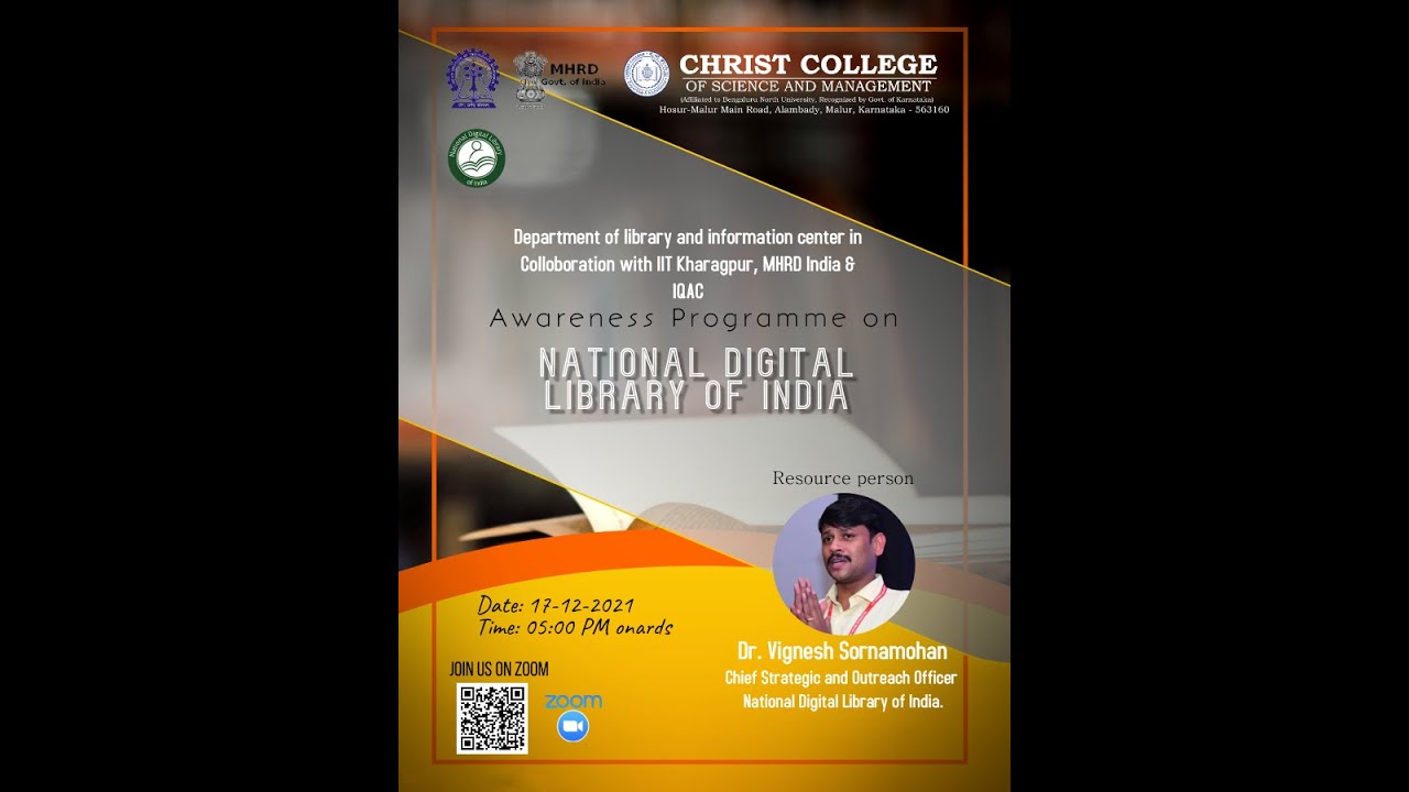 NATIONAL DIGITAL LIBRARY OF INDIA & NDLI CLUB (Awareness Programme)