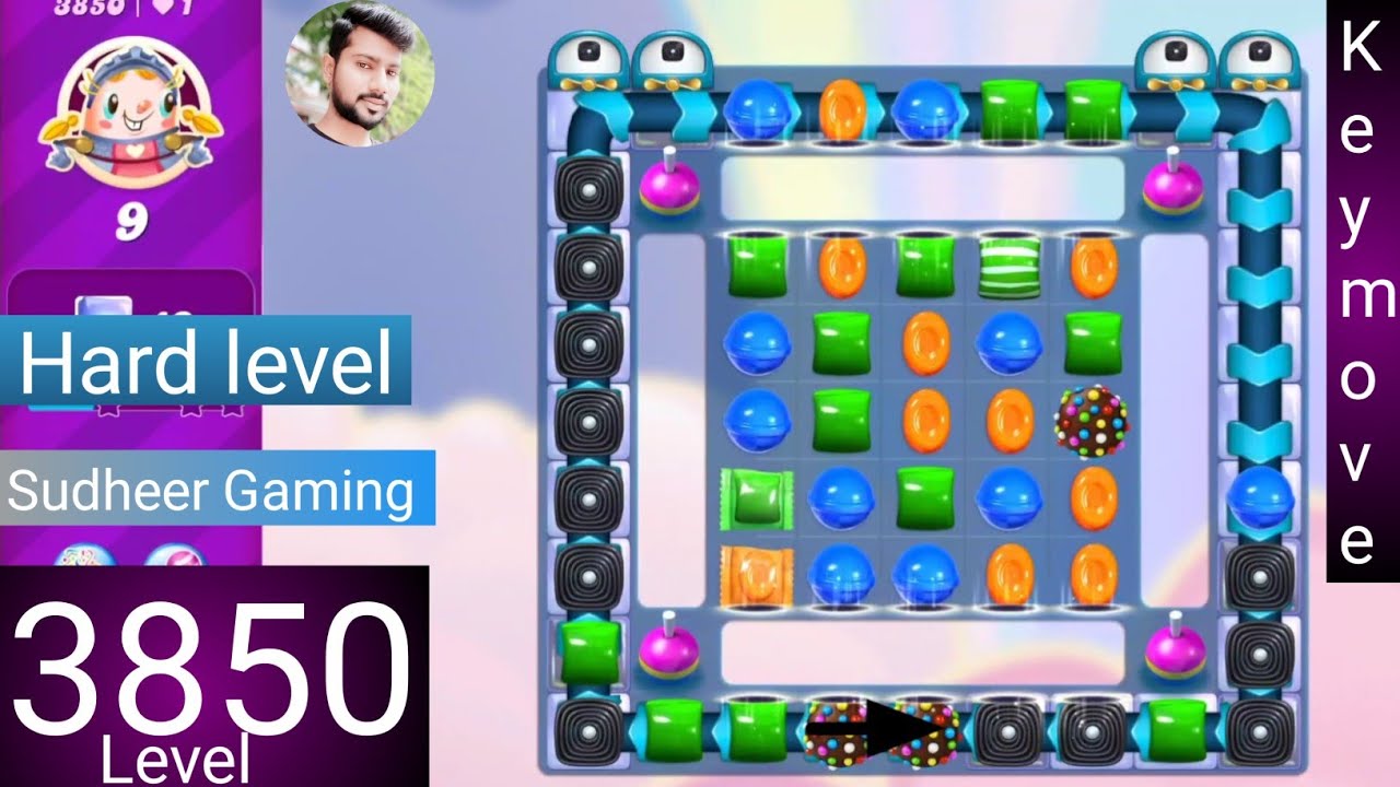 Candy crush saga level 3850 । No boosters ।  Hard level । Candy crush 3850 help । Sudheer CC Gaming