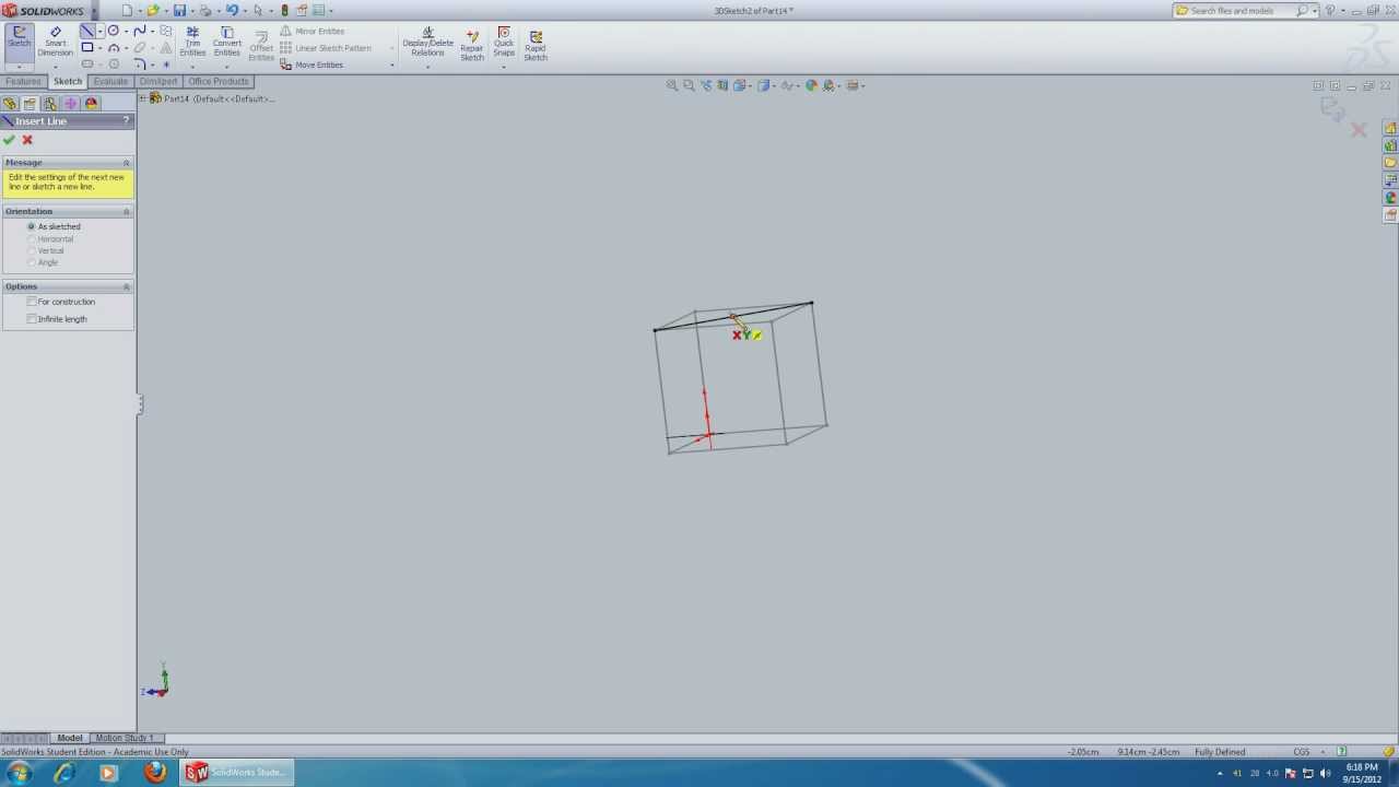 SolidWorks 2013 Beginners 3D Sketch HD