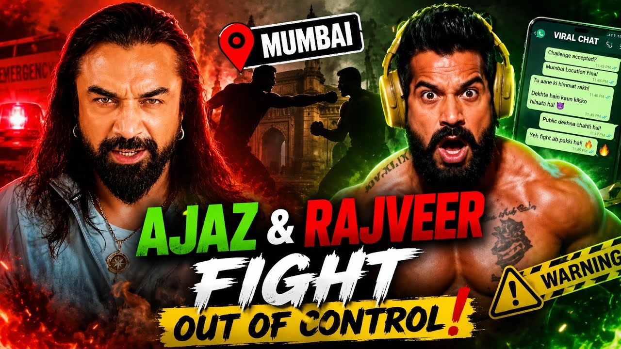 Rajveer Sisodiya gave an open challenge to Ajaz Khan 😱 Mumbai Location Fight Controversy Explained