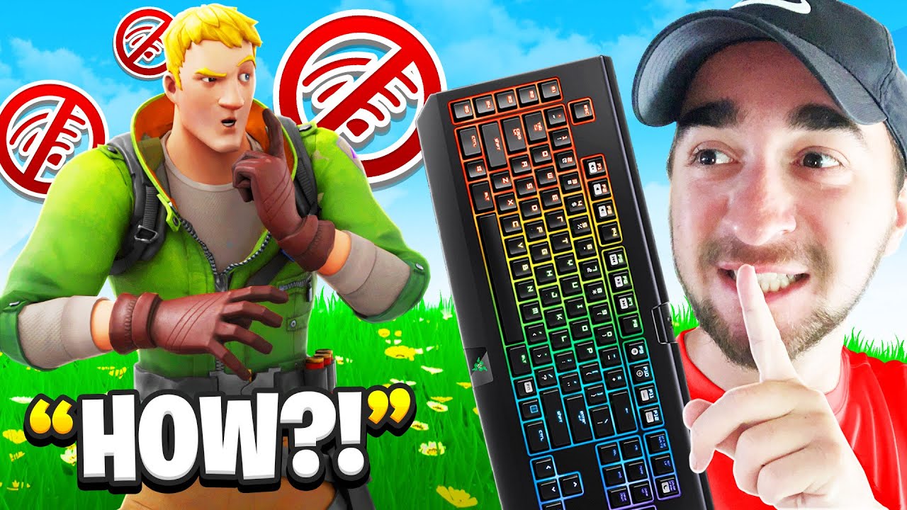 Я потроллил его с помощью розыгрыша с беспроводной клавиатурой — Fortnite