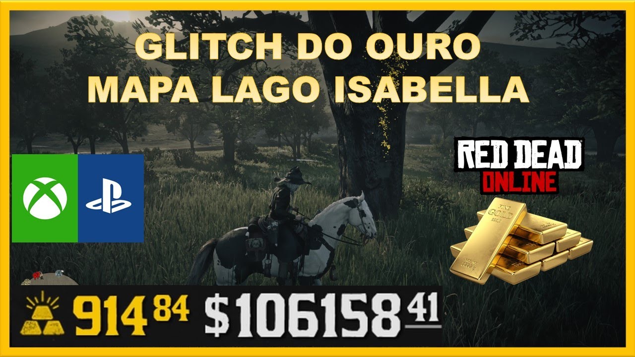 GLITCH DO OURO PARA PEGAR RÁPIDO O MAPA DO LAGO ISABELLA NO RED DEAD REDEMPTION 2 ONLINE