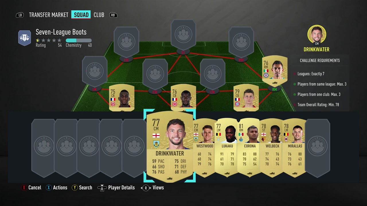 FUT 20 - SBC - Advanced - Hybrid Leagues - Seven-League Boots - Cheap & No Loyalty