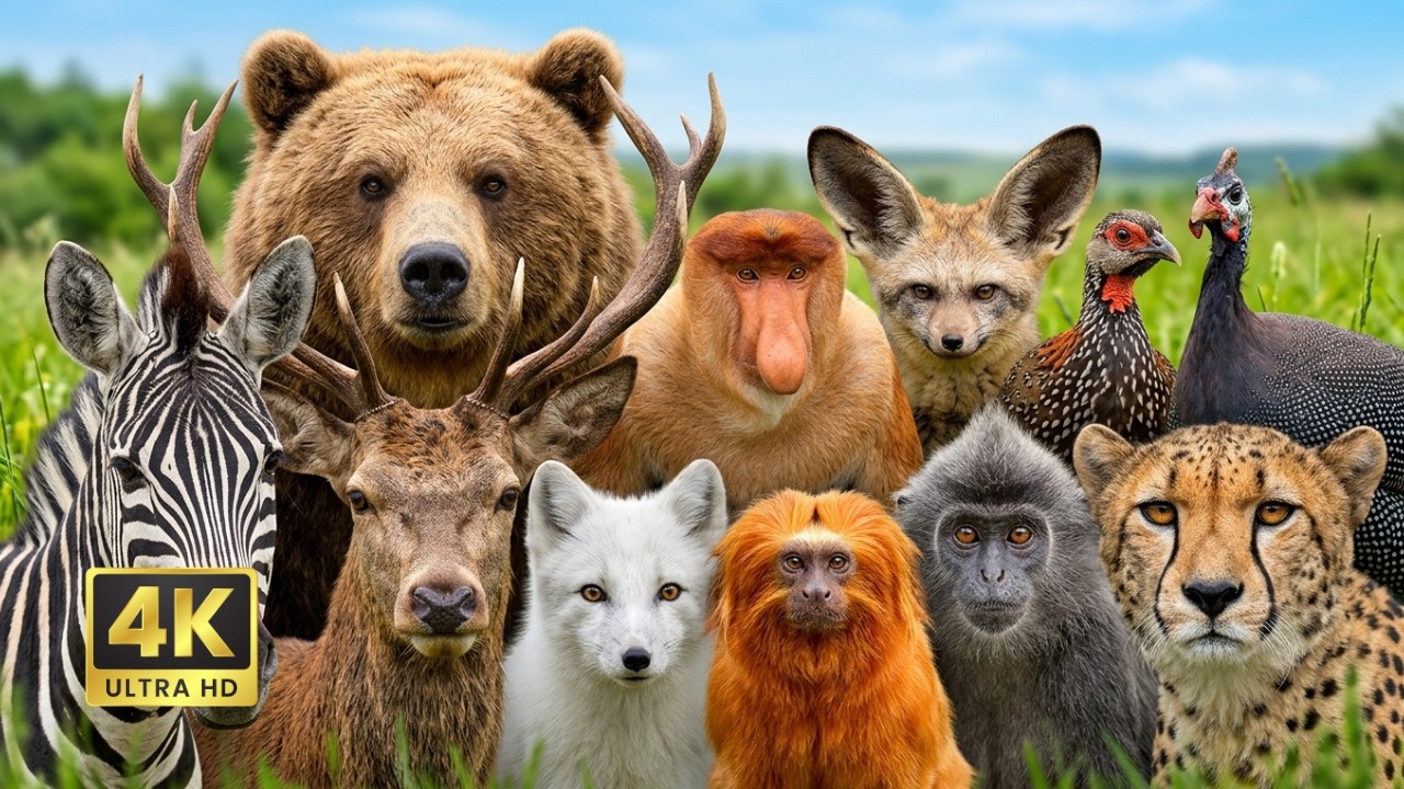 Ultimate Wildlife Moments – Dog, Rooster, Cow, Goat, Zebra | Authentic Audio | No Music