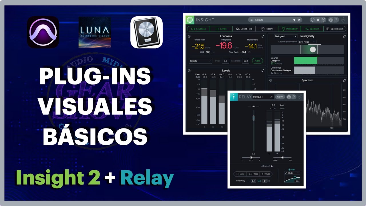 Mejora tus Mezclas Visualmente | iZotope Insight2 y Relay | Guía Básica en Pro Tools, LUNA y Logic