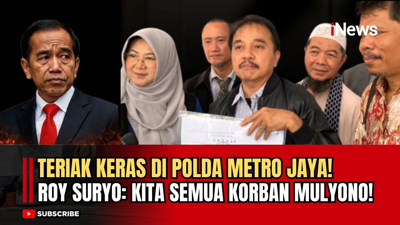 [FULL] Roy Suryo Sampaikan Pernyataan Kontroversial di Polda Metro Jaya, Sebut “Korban Mulyono”