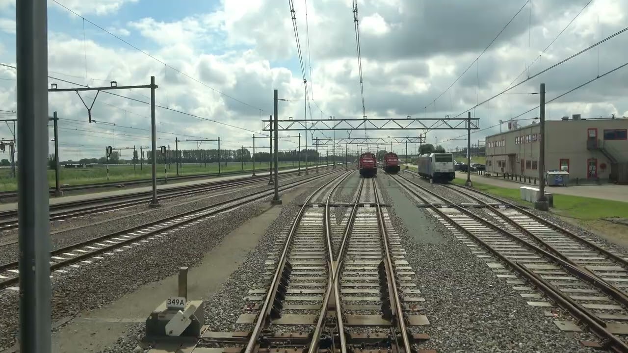 Cab ride train; Heerjansdam, Kijfhoek Noord yard; track 272 to 256 (20240530)