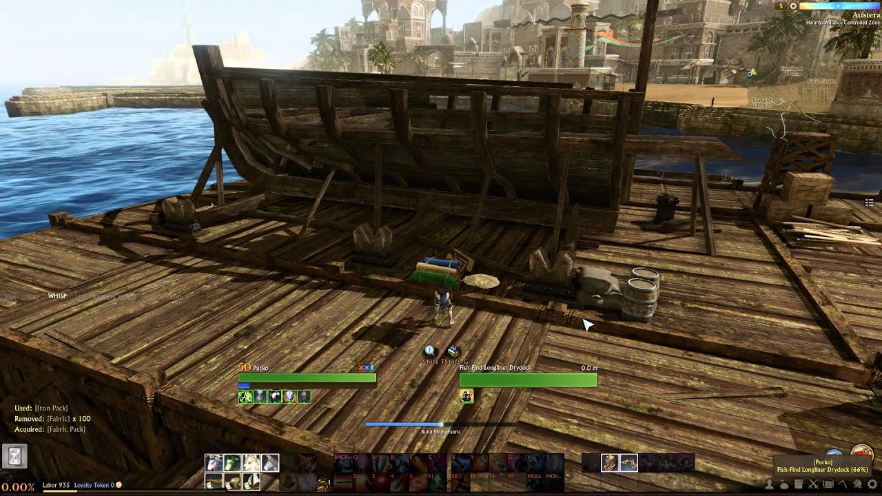 ArcheAge - Building a Fish Find Longliner (Nui)