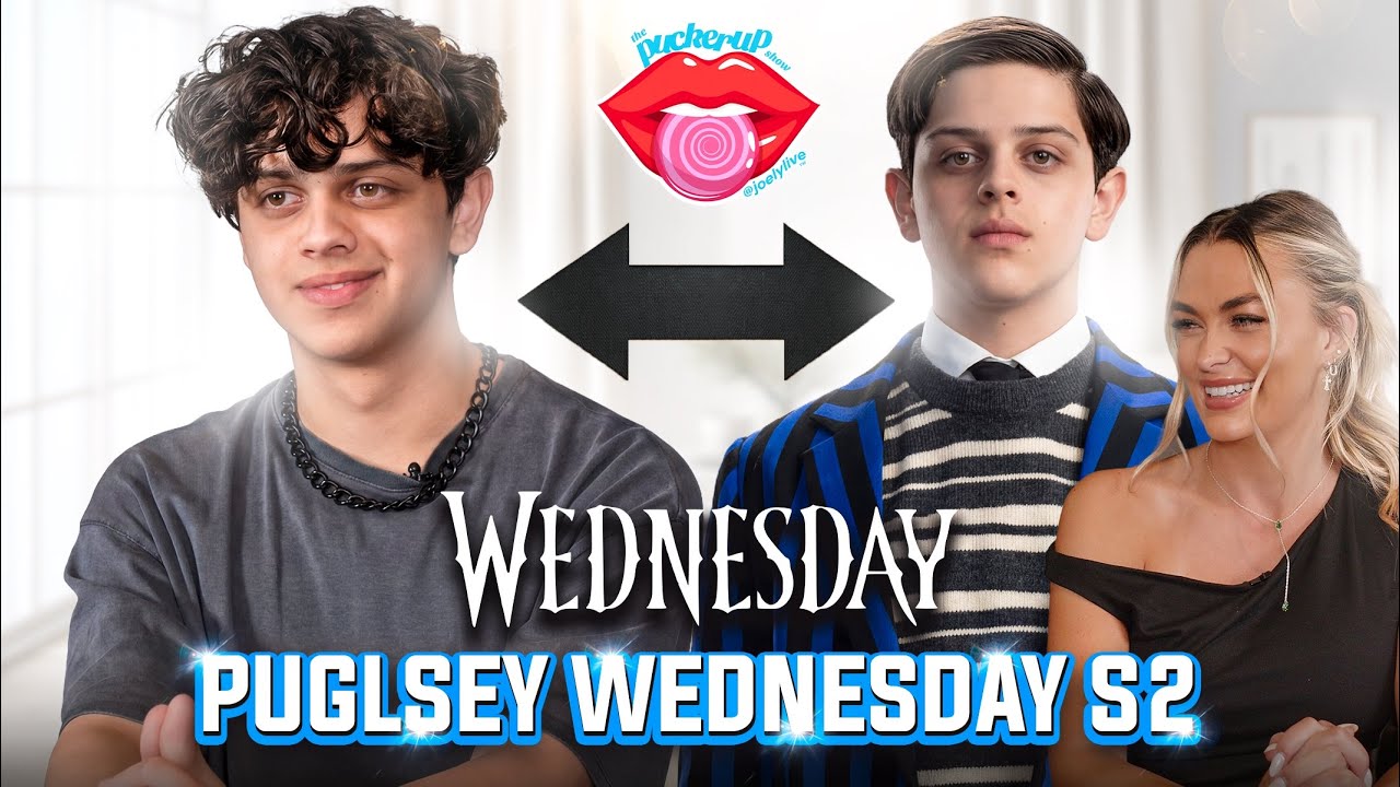 PUGSLEY from WEDNESDAY Isaac Ordonez talks Slurp, Jenna Ortega, & Eugene friendship | Pucker Up
