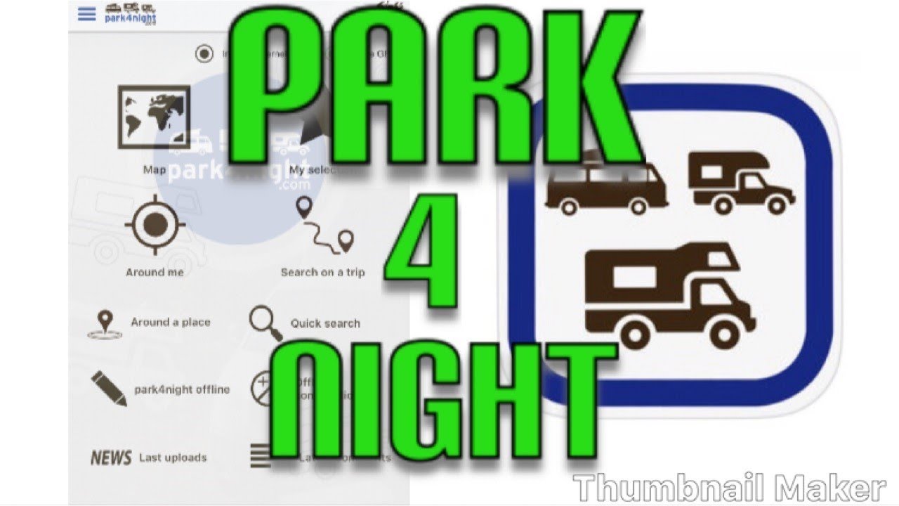 Как использовать Park 4 Night на iPhone и Android park4night.com vanlife vandwelling